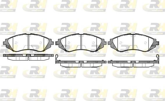 Roadhouse 2645.02 - Тормозные колодки, дисковые, комплект autospares.lv