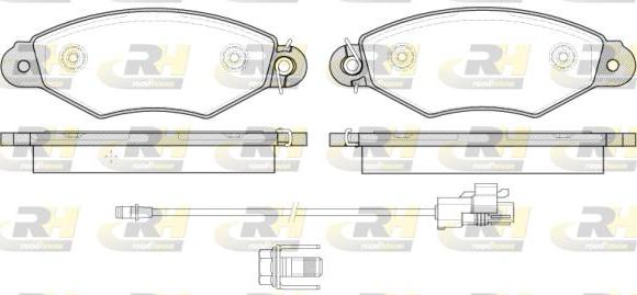 Roadhouse 2643.30 - Тормозные колодки, дисковые, комплект autospares.lv