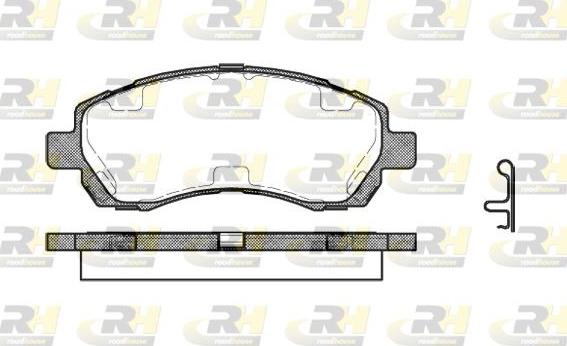 Roadhouse 2647.02 - Тормозные колодки, дисковые, комплект autospares.lv