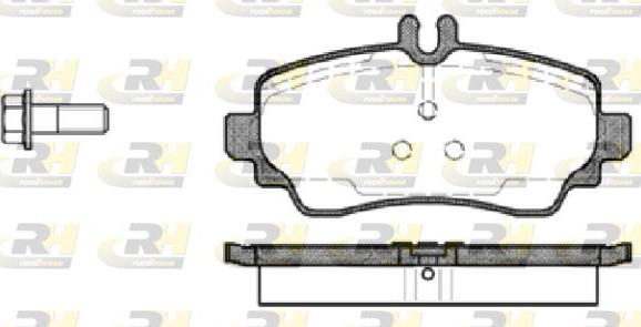 Roadhouse 2650.00 - Тормозные колодки, дисковые, комплект autospares.lv