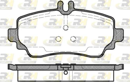 Roadhouse 2650.02 - Тормозные колодки, дисковые, комплект autospares.lv