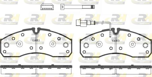 Roadhouse 2651.42 - Тормозные колодки, дисковые, комплект autospares.lv