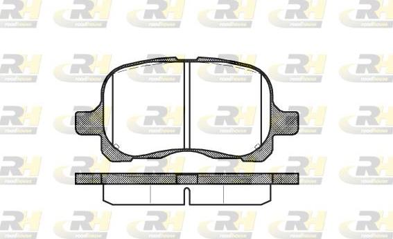 Roadhouse 2652.00 - Тормозные колодки, дисковые, комплект autospares.lv