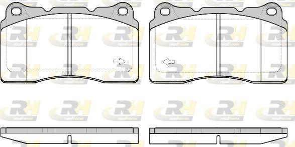 Roadhouse 2666.40 - Тормозные колодки, дисковые, комплект autospares.lv