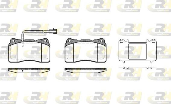 Roadhouse 2666.51 - Тормозные колодки, дисковые, комплект autospares.lv