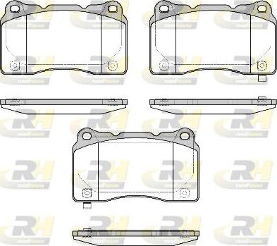 Roadhouse 2666.58 - Тормозные колодки, дисковые, комплект autospares.lv