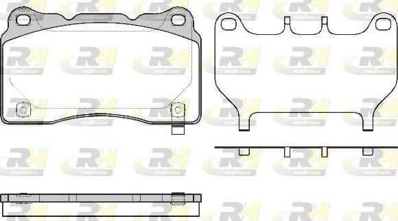 Roadhouse 2666.64 - Тормозные колодки, дисковые, комплект autospares.lv