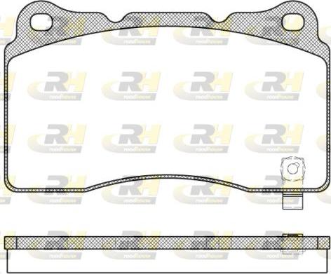 Roadhouse 2666.04 - Тормозные колодки, дисковые, комплект autospares.lv