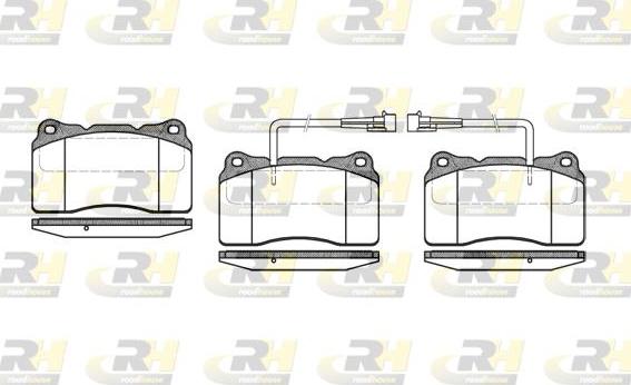 Roadhouse 2666.02 - Тормозные колодки, дисковые, комплект autospares.lv