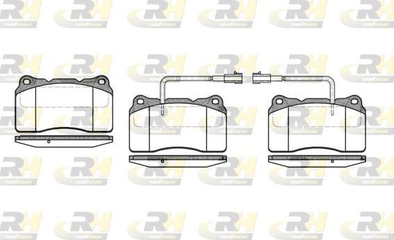 Roadhouse 2666.22 - Тормозные колодки, дисковые, комплект autospares.lv