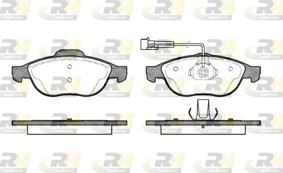 Roadhouse 2660.02 - Тормозные колодки, дисковые, комплект autospares.lv