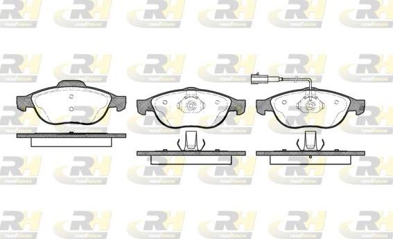 Roadhouse 2660.11 - Тормозные колодки, дисковые, комплект autospares.lv