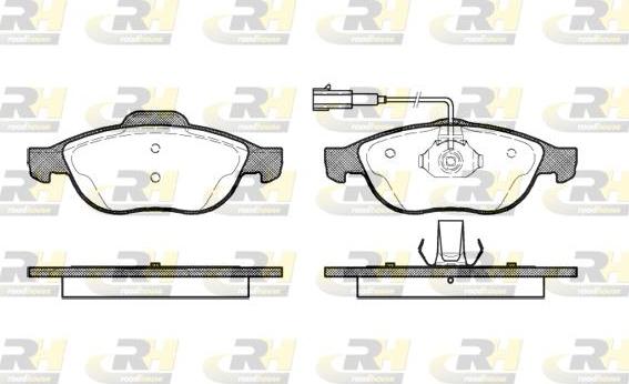 Roadhouse 2660.22 - Тормозные колодки, дисковые, комплект autospares.lv