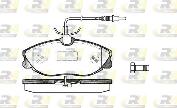 Roadhouse 2604.04 - Тормозные колодки, дисковые, комплект autospares.lv