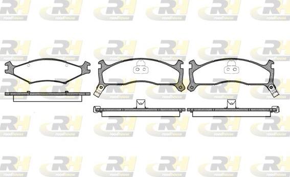 Roadhouse 2600.02 - Тормозные колодки, дисковые, комплект autospares.lv