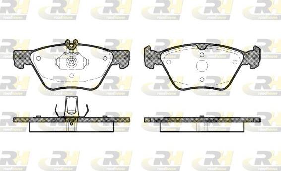 Roadhouse 2601.00 - Тормозные колодки, дисковые, комплект autospares.lv