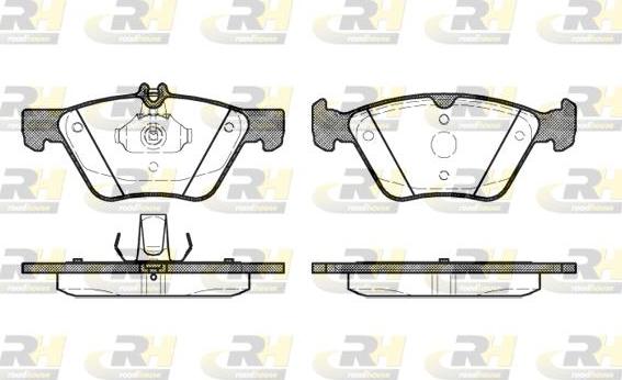 Roadhouse 2601.20 - Тормозные колодки, дисковые, комплект autospares.lv