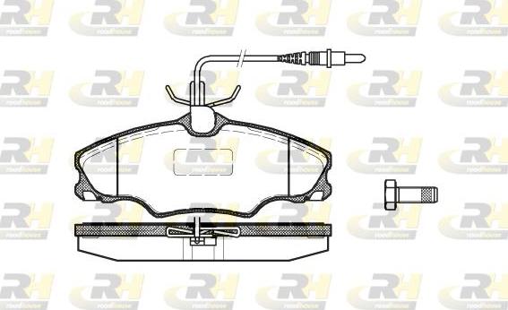 Roadhouse 2603.04 - Тормозные колодки, дисковые, комплект autospares.lv