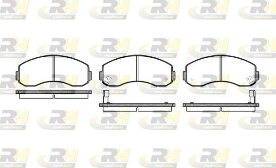 Roadhouse 2619.02 - Тормозные колодки, дисковые, комплект autospares.lv