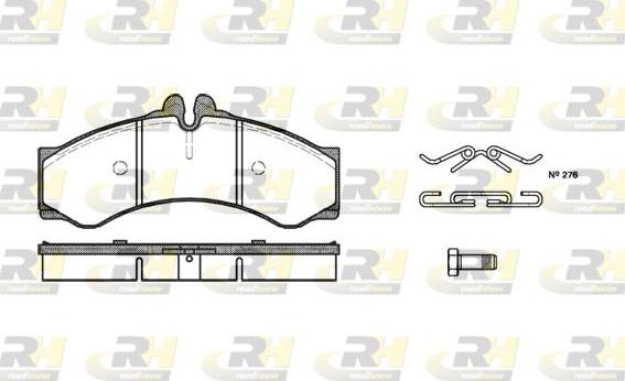 Roadhouse 2614.00 - Тормозные колодки, дисковые, комплект autospares.lv