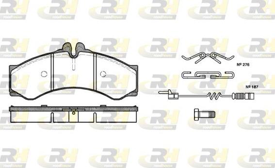 Roadhouse 2614.02 - Тормозные колодки, дисковые, комплект autospares.lv