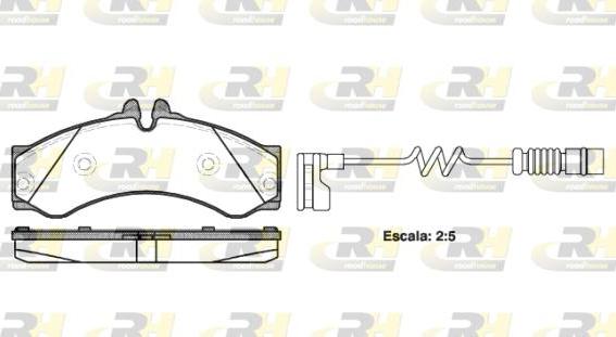 Roadhouse 2614.12 - Тормозные колодки, дисковые, комплект autospares.lv