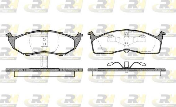 Roadhouse 2610.00 - Тормозные колодки, дисковые, комплект autospares.lv