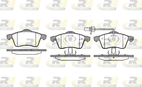 Roadhouse 2618.01 - Тормозные колодки, дисковые, комплект autospares.lv