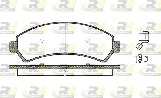 Roadhouse 2688.00 - Тормозные колодки, дисковые, комплект autospares.lv