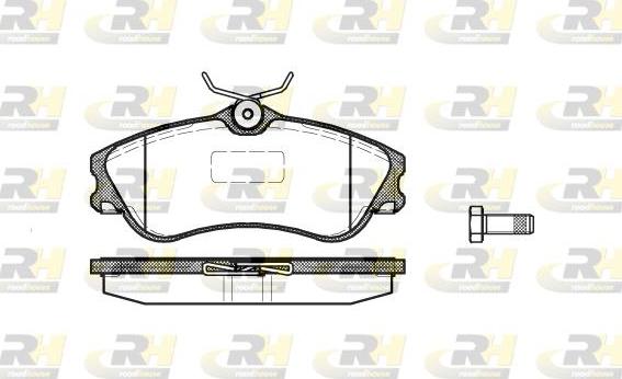 Roadhouse 2634.00 - Тормозные колодки, дисковые, комплект autospares.lv