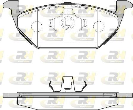 Roadhouse 2633.00 - Тормозные колодки, дисковые, комплект autospares.lv