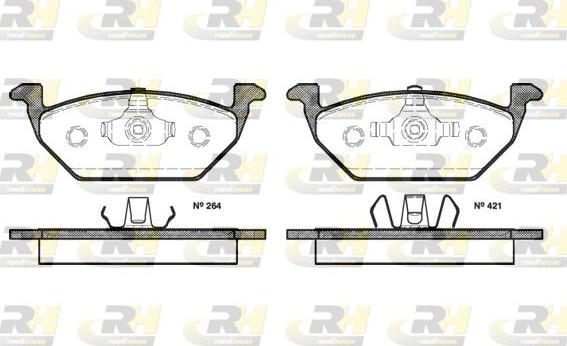 Roadhouse 2633.20 - Тормозные колодки, дисковые, комплект autospares.lv