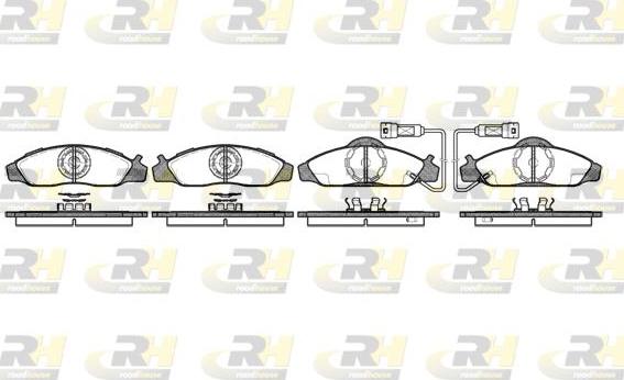 Roadhouse 2624.02 - Тормозные колодки, дисковые, комплект autospares.lv