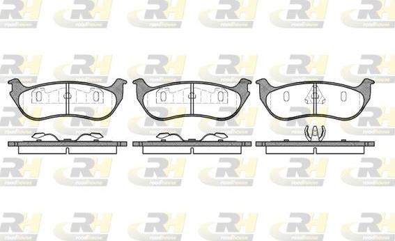 Roadhouse 2628.75 - Тормозные колодки, дисковые, комплект autospares.lv