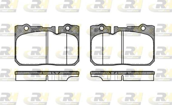 Roadhouse 2679.00 - Тормозные колодки, дисковые, комплект autospares.lv