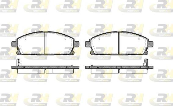 Roadhouse 2674.12 - Тормозные колодки, дисковые, комплект autospares.lv