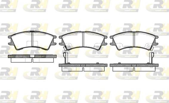 Roadhouse 2675.02 - Тормозные колодки, дисковые, комплект autospares.lv