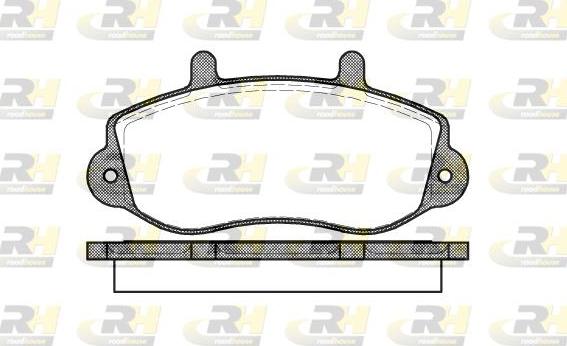 Roadhouse 2677.00 - Тормозные колодки, дисковые, комплект autospares.lv