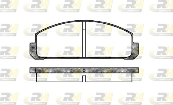 Roadhouse 2099.20 - Тормозные колодки, дисковые, комплект autospares.lv