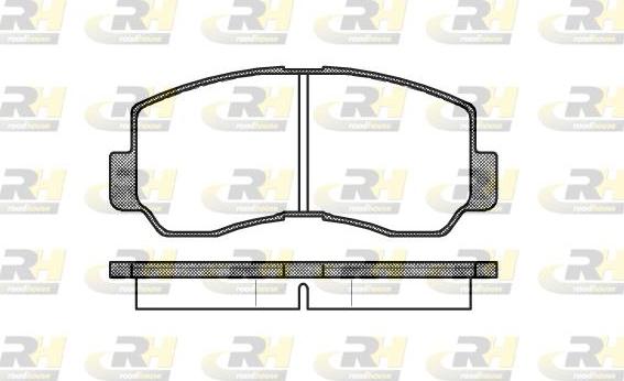 Roadhouse 2094.40 - Тормозные колодки, дисковые, комплект autospares.lv