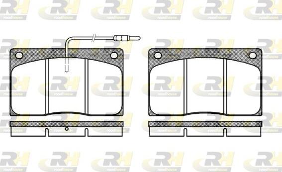 Roadhouse 2044.02 - Тормозные колодки, дисковые, комплект autospares.lv