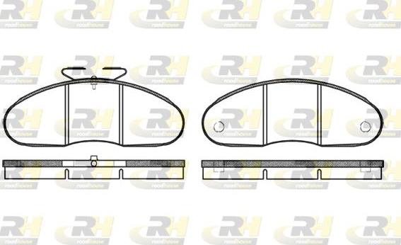 Roadhouse 2048.00 - Тормозные колодки, дисковые, комплект autospares.lv