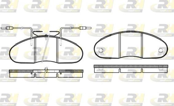 Roadhouse 2048.02 - Тормозные колодки, дисковые, комплект autospares.lv