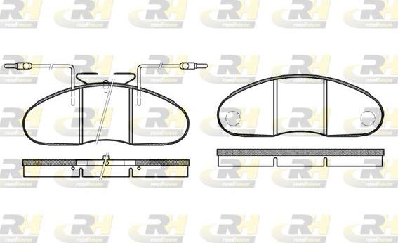 Roadhouse 2048.12 - Тормозные колодки, дисковые, комплект autospares.lv