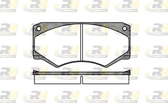 Roadhouse 2047.00 - Тормозные колодки, дисковые, комплект autospares.lv