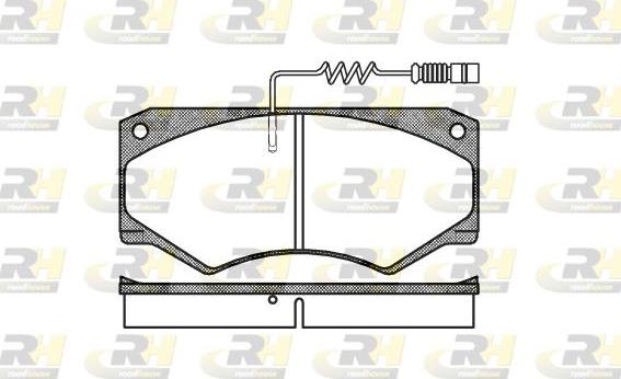 Roadhouse 2047.14 - Тормозные колодки, дисковые, комплект autospares.lv