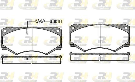 Roadhouse 2047.12 - Тормозные колодки, дисковые, комплект autospares.lv