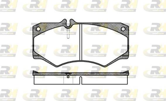 Roadhouse 2047.30 - Тормозные колодки, дисковые, комплект autospares.lv