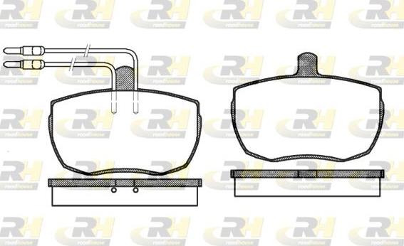 Roadhouse 2056.04 - Тормозные колодки, дисковые, комплект autospares.lv