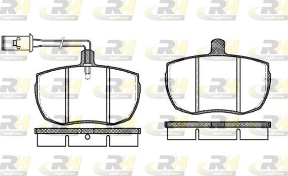 Roadhouse 2056.11 - Тормозные колодки, дисковые, комплект autospares.lv